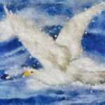 Code no.52　牡牛座２２度　荒れた水の上を飛ぶ白い鳩
